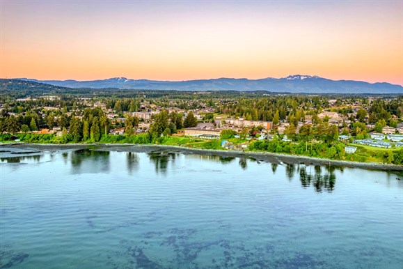 Herring Spawn in front of the Bayside. bright blue ocean