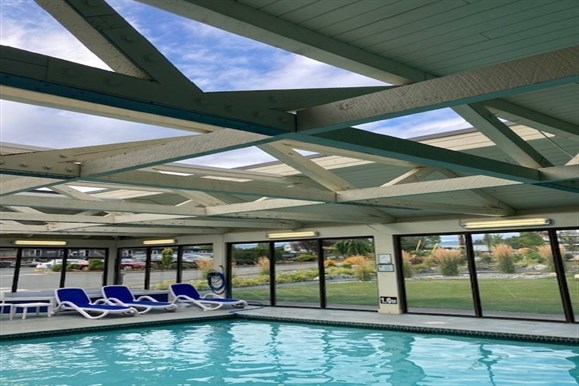 Our indoor pool area before renovations
