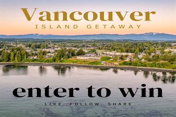 Enter to Win text over a drone shot of the resort. Enter to Win text over a drone shot of the resort.